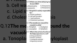 part - 4 PYQ of cell - the unit of life for practice #shorts #biology #neet