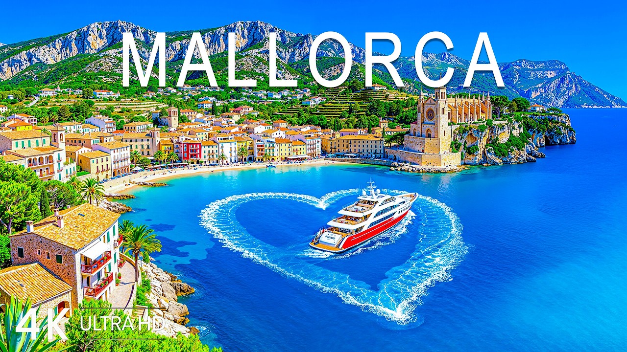 [4K] Майорка 🇪🇸 Бирюзовые бухты, Серра-де-Трамунтана и побережье Средиземного моря