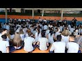 Mostrando o Bandoneon para alunos da Escola Bernardo Tank em Joinville