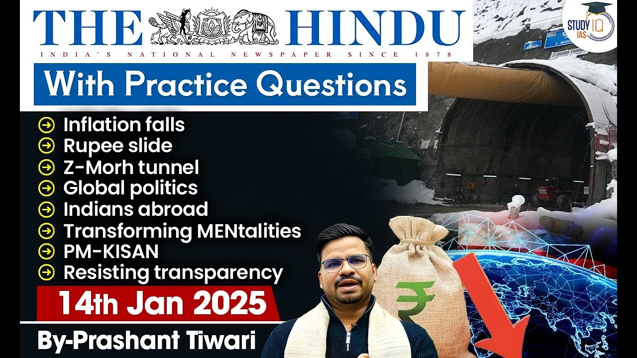 The Hindu Analysis | 14th January 2025 | The Hindu NewsPaper Today With Practice Questions
