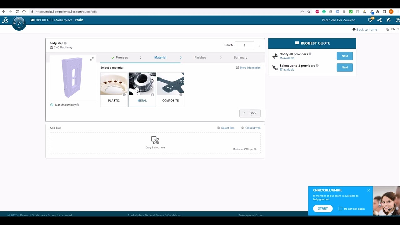 DigiFabster Partners With Dassault 3DExperience Make on Quoting Platform
