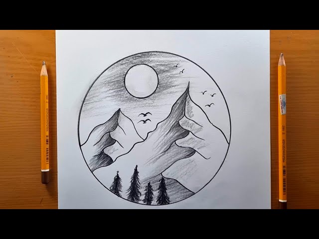 disegno-semplice-di-montagna