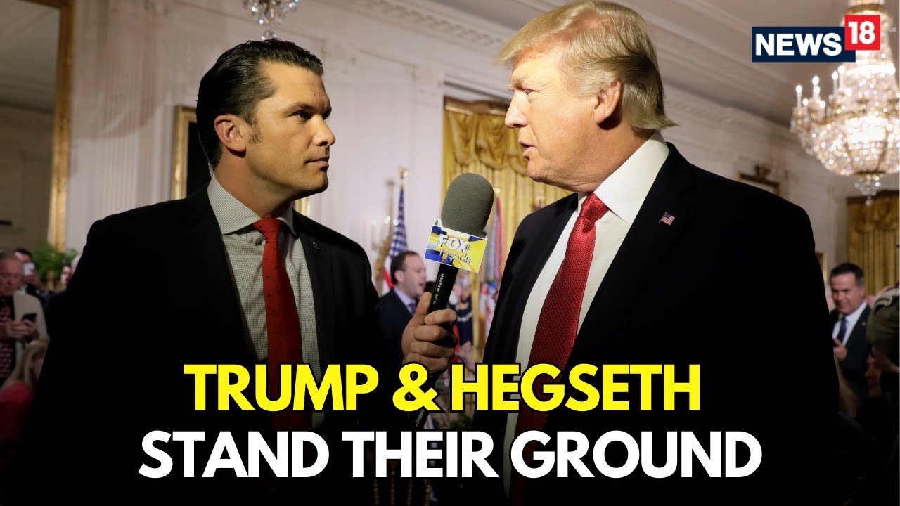 President Donald Trump and Secretary of Defense Pete Hegseth Deliver ...