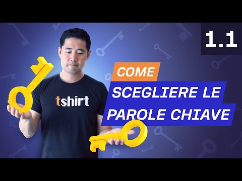 Video: Cosa Sono Le Parole Chiave?