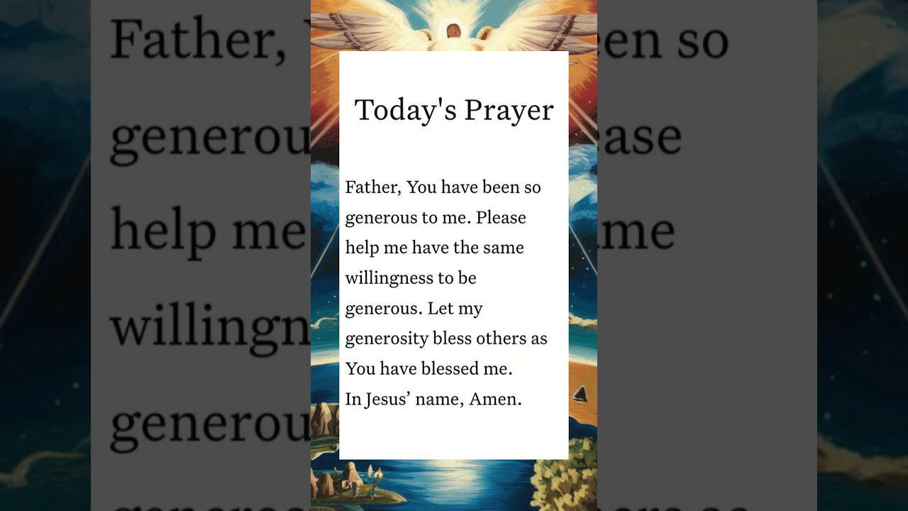 Today's Prayer Spark 14/11/24 