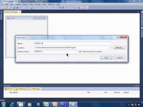 Visual Basic 10 Express Tutorial 1 Getting Started Hello World Free Download Youtube