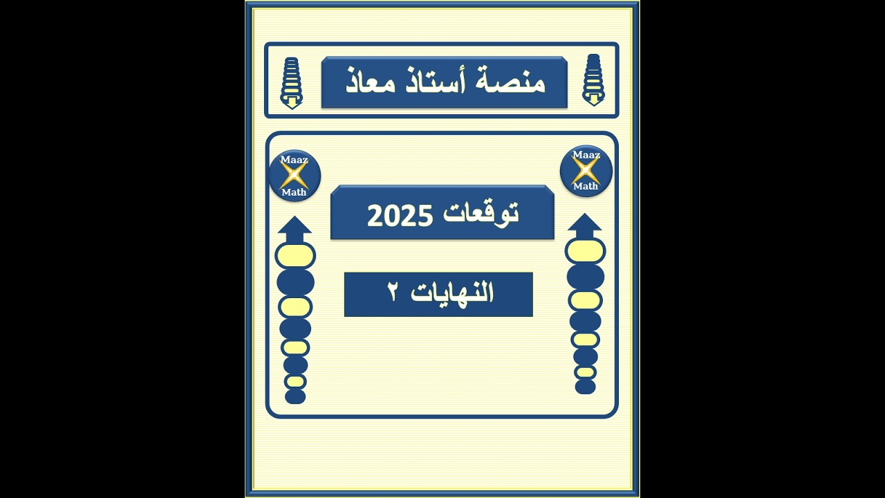 توقعات 2025 الحصة الثانية : النهايات2 لطلاب الشهادة السودانية