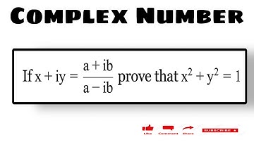 If x + iy = a + iba - ib prove that x^2 + y^2 = 1 Complex number 11th Maths