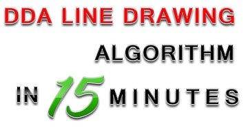 dda line drawing algorithm in computer graphics | dda algorithm | Digital Differential Analyzer