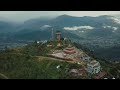 Sarangkot  evening dji mavic view in pokhara nepal