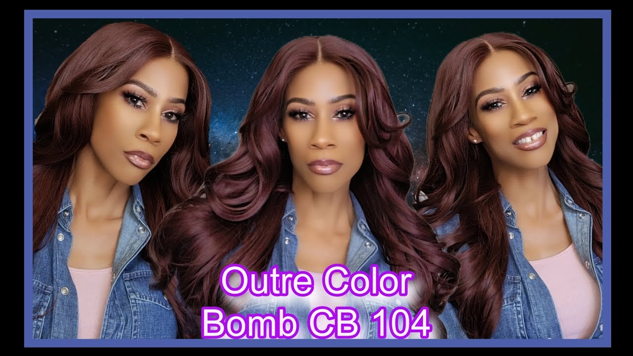 THE PERFECT WEAR & GO! OUTRE COLOR BOMB GLUELESS HD WIG/CB 104! 💚💚💛💛