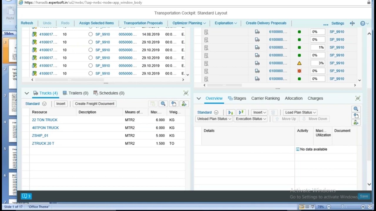 9 How to setup and Configuration Planning Profile and Selection Profile in SAP S4 HANA TM