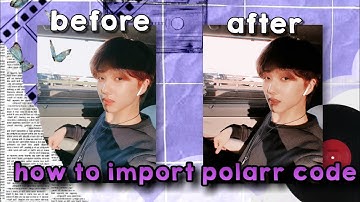 how to import polarr code and where can find the code || RK