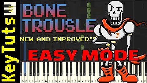 NEW AND IMPROVED - Learn to Play Bonetrousle from Undertale - Easy Mode