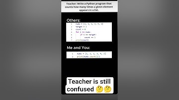 teacher is still confused 🤔 #trending #python #programming #fullstackdeveloper #ai #developer