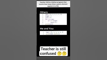 teacher is still confused 🤔 #trending #python #programming #fullstackdeveloper #ai #developer