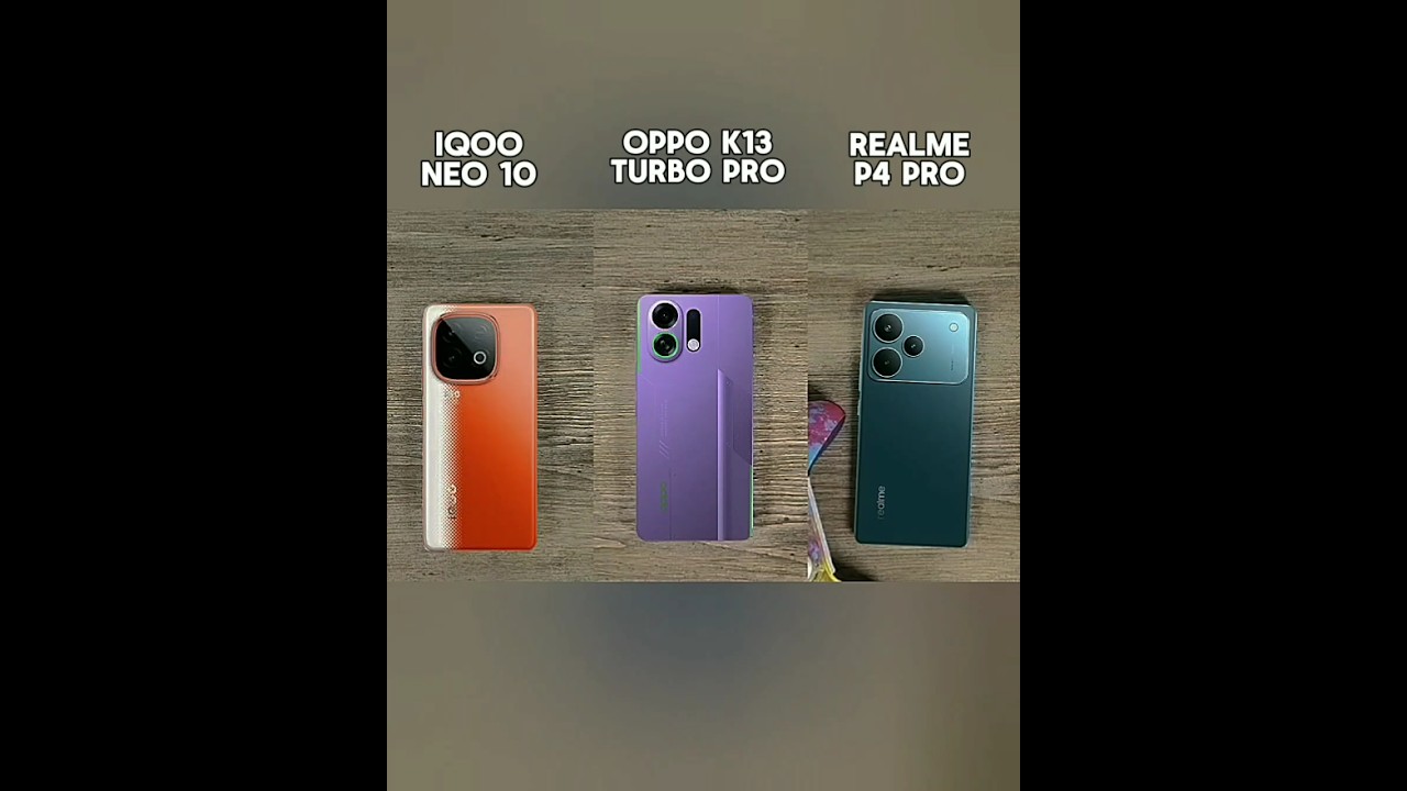 realme p4 pro vs iQOO neo 10 vs oppo k13 turbo pro battery test