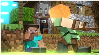 Pillagers Defeated Steve And Kidnap Alex Prisma 3D Minecraft Animation