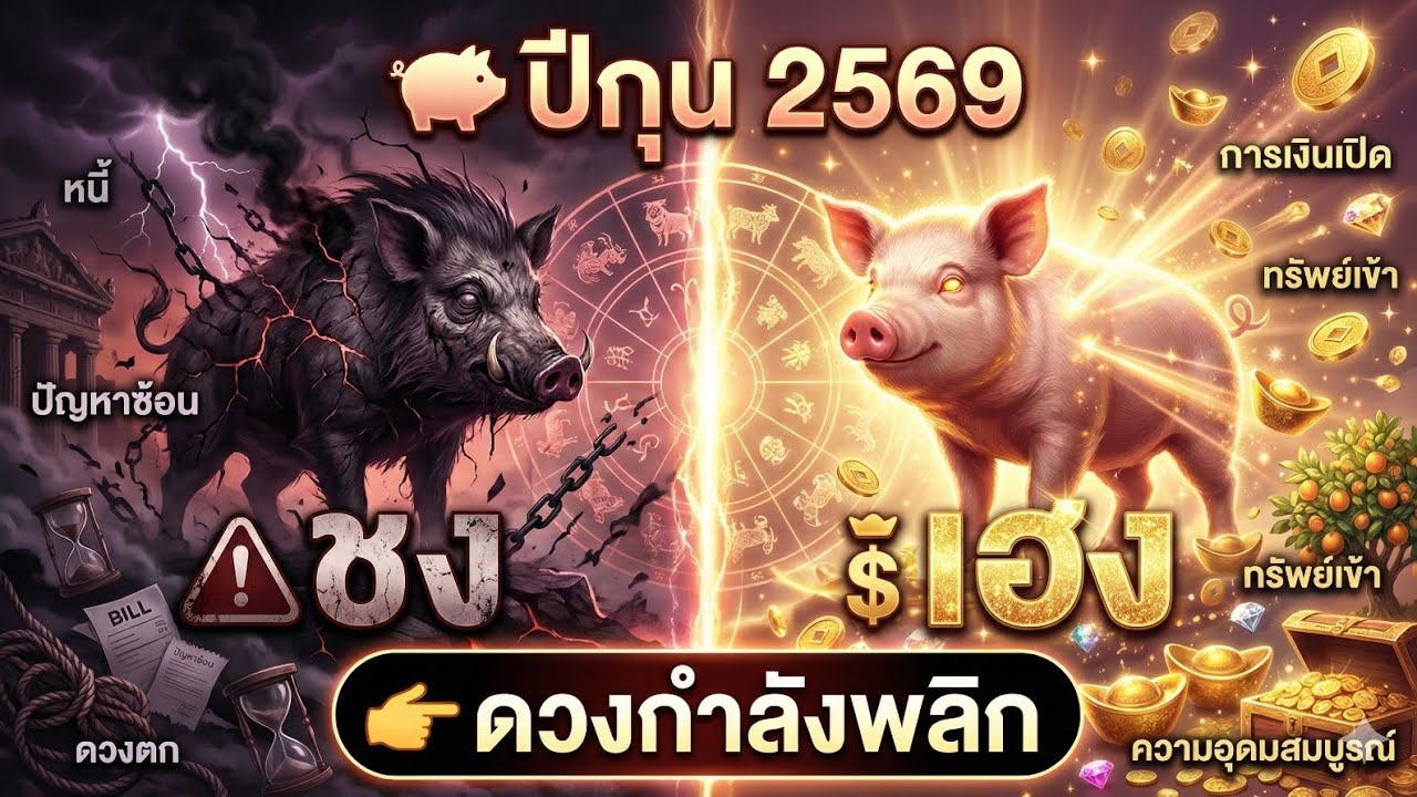เตือน❗️ปีกุนอย่าเลื่อนผ่านปี 2569 ไม่ใช่ปีธรรมดาบางคน “พัง” แบบไม่รู้ตัวบางคนรวยข้ามดวง