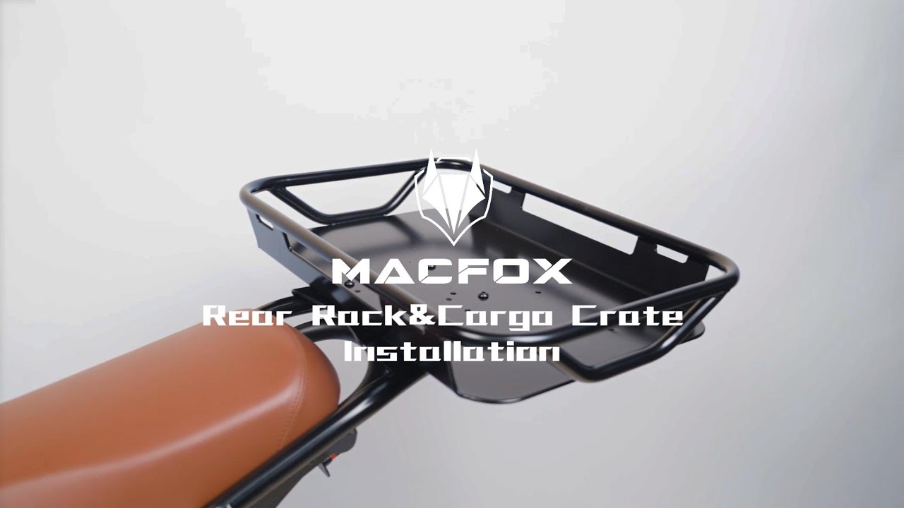 Macfox Rear Bike Rack Macfox Guide | Rear Rack&Cargo Crate Installation - YouTube