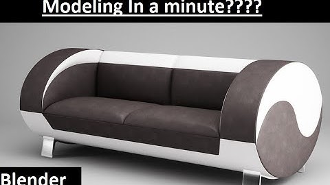 How to model Couch in 1 minute | Blender fast Tutorial
