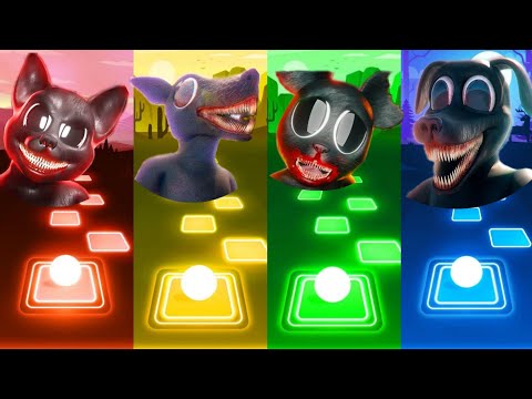 Cartoon Cat vs Cartoon Rat vs Cartoon Mouse vs Cartoon Dog - Tiles Hop