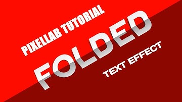Folded Paper Text Effect in pixellab - Pixellab tutorial