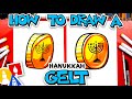 How To Draw A Gelt Chocolate Coin For Hanukkah
