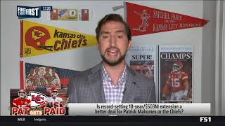 Nick Wright SHOCKED Patrick Mahomes agrees 10-year deal with Chiefs worth reported $503m