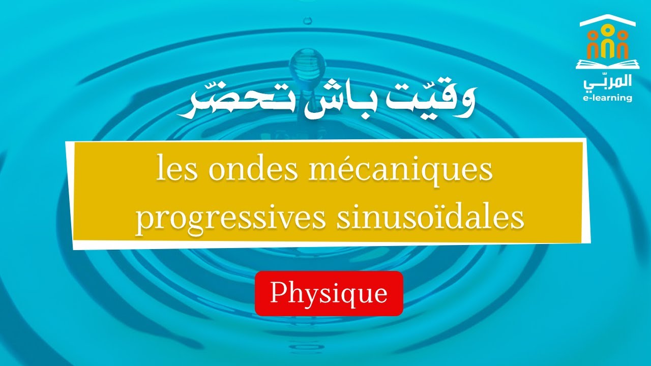 Bac Sciences & Math : Physique - Ondes Mécaniques Progressives Sinusoïdales | Cours & Exercices
