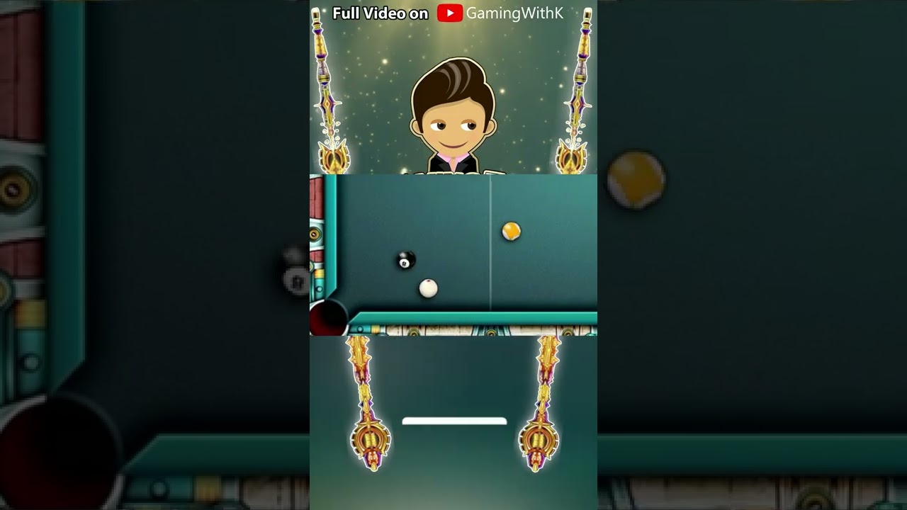 8 ball pool - Snooker Escap  Black ball Trick - Gaming With K - 