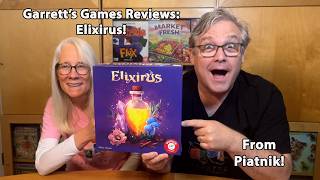 Concoting Potions by Drafting Ingredients - Garrett's Games Reviews Elixirus from Piatnik!