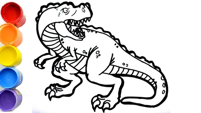 🔴 (Dinosaurios para niños) 🦖 Como dibujar y pintar un TIRANOSAURIO REX | Dinosaurio Jurásico - YouTube dinosaurios-para-ni-os-como-dibujar-y-pintar-un-tiranosaurio-rex-dinosaurio-jur-sico-youtube