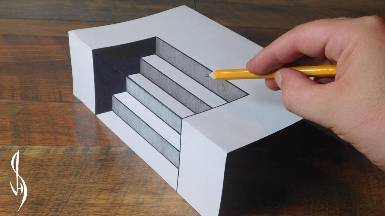 Ultimate Guide on How to Draw 3D Steps - Trick Art For Kids - YouTube