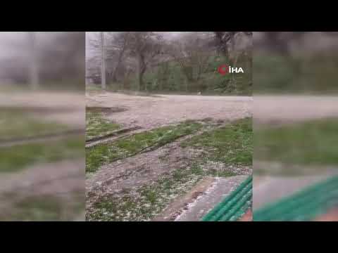 Düzce’nin Yüksek Kesimlerinde Dolu Etkili Oldu