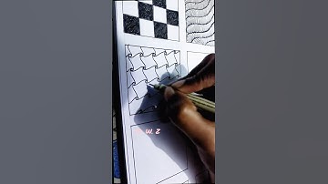 zentangle brings calmness 3/100 #100daysofzentangle2024 #drawing #zentanglepatternsforbeginners