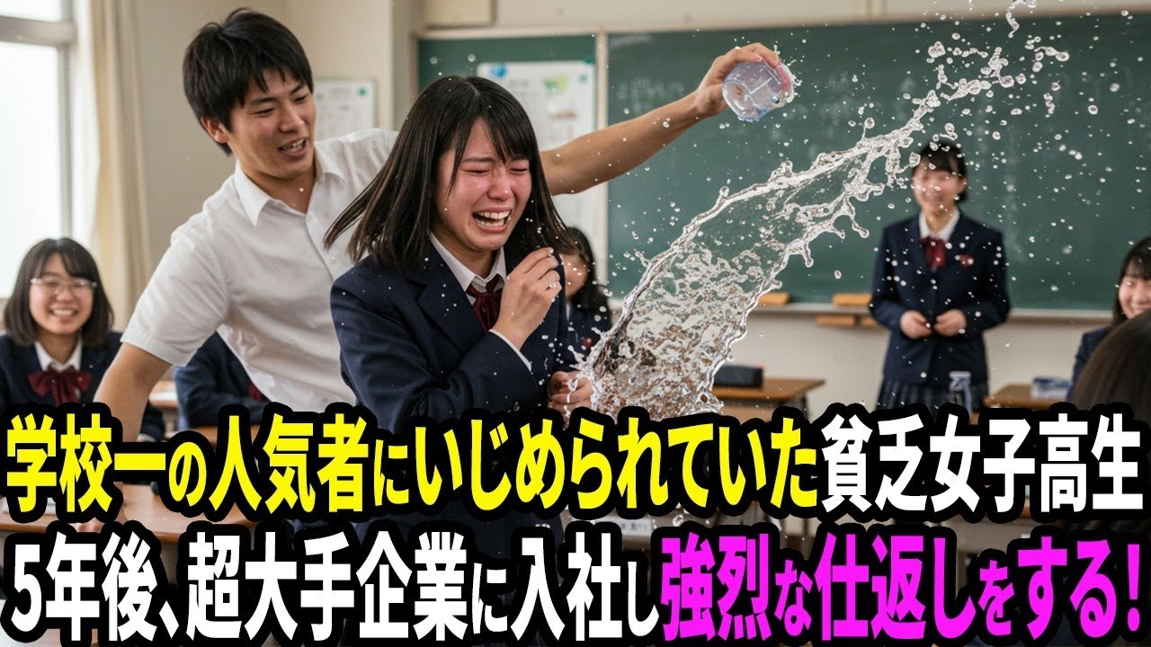 学校一の人気者にいじめられていた貧乏女子高生年後超大手企業に入社し強烈な仕返しをする
