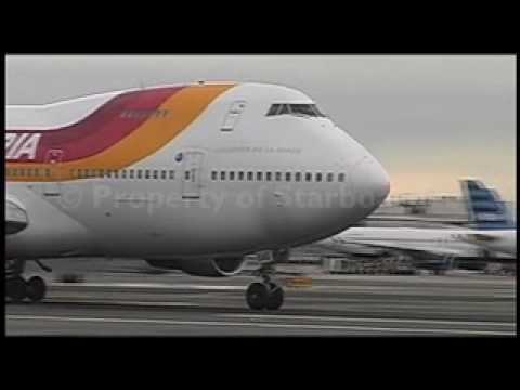 IBERIA 747s in New York and Madrid