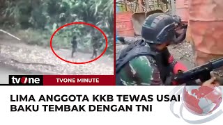 Menegangkan! Baku Tembak dengan TNI-Polri, Lima Anggota KKB Tewas | tvOne Minute
