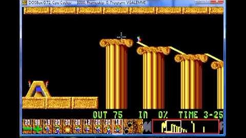 Lemmings 1 Tricky Level 7  Been there, seen it, done it