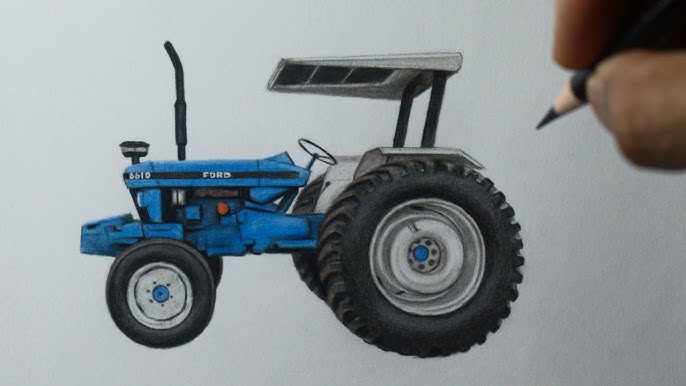 Como desenhar um trator New Holland T7 