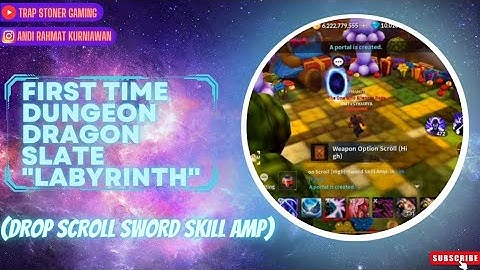 CABAL MOBILE - FIRST TIME DUNGEON DRAGON SLATE "LABYRINTH (DROP SCROLL SWORD SKILL AMP) #cabalm