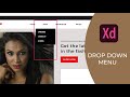 How to create a Drop down Menu in Adobe XD | Tutorial (2021)