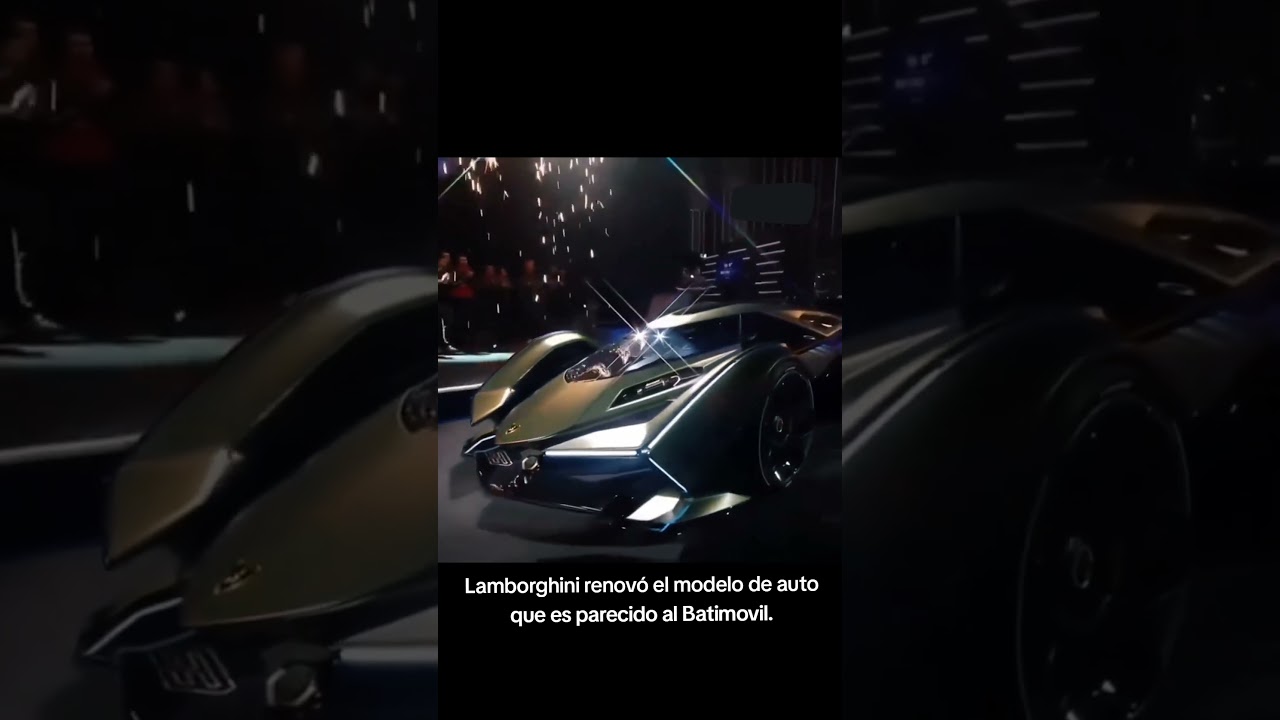 Lamborghini renovó el modelo de auto que es parecido al Batimovil. 