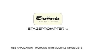 6 - Stageprompter Web Application Tutorial Working With Multiple Image Lists