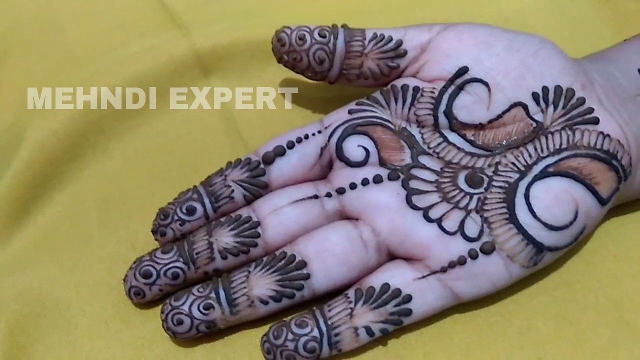 Simple Short And Easy Mehndi Or Henna Design Step By Step