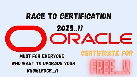 Oracle Certification: Path to Victory 2025..!!