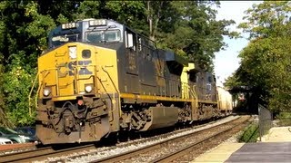 CSX Trains at Washington Grove MARC Station