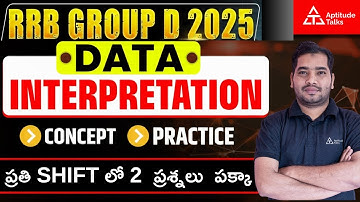 Data interpretation Group d 2025 Telugu | Railway Maths 2025 Telugu | Sankalp Series by Saleem sir