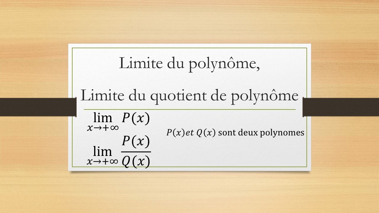 Limite d'un polynôme YouTube — free download